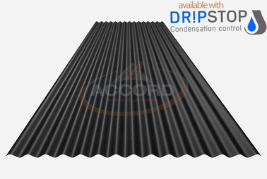 3" Corrugated Steel Cladding with Dripstop Liner