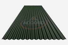 Traditional 3" Corrugated (14/3) Juniper Green Stock Sheets