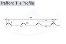 Trafford Tile Profile GRP Sheets