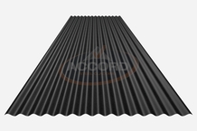 Traditional 3" Corrugated (14/3) Black Plastisol Stock Sheets
